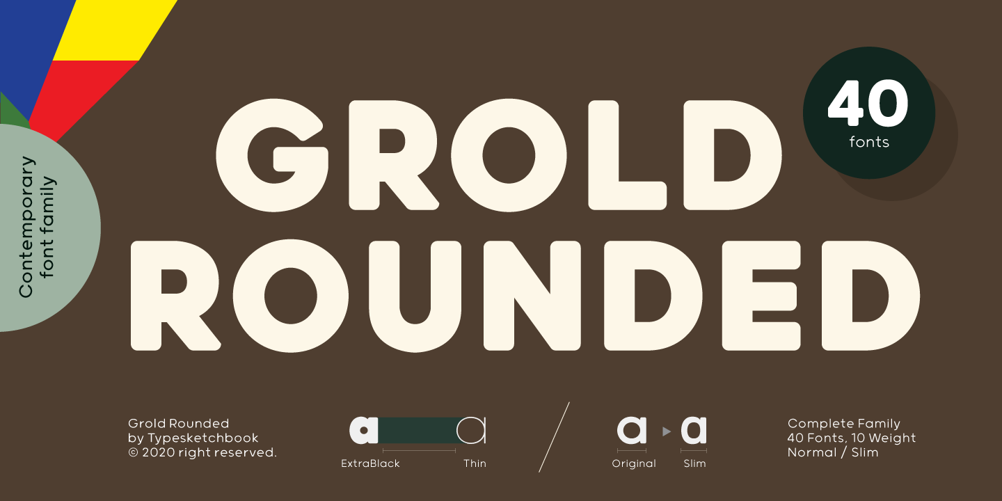 Пример шрифта Grold Rounded #1